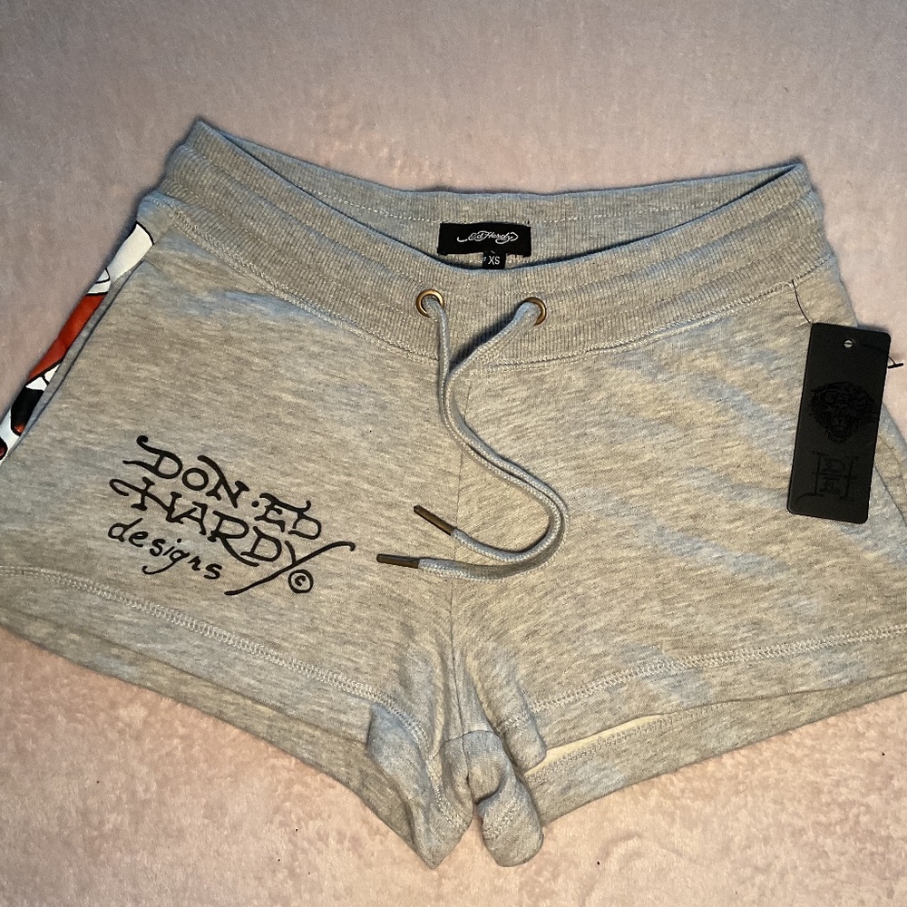 Ed Hardy graphic shorts